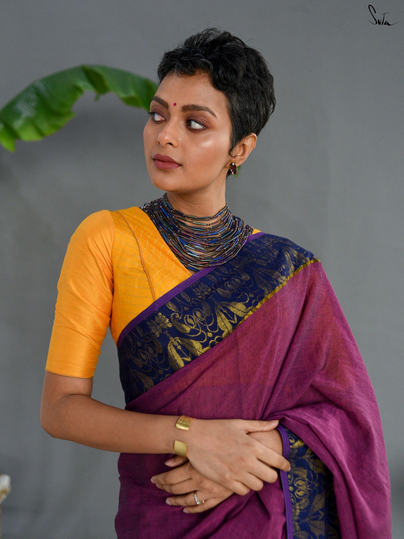 Ink Zari Saree