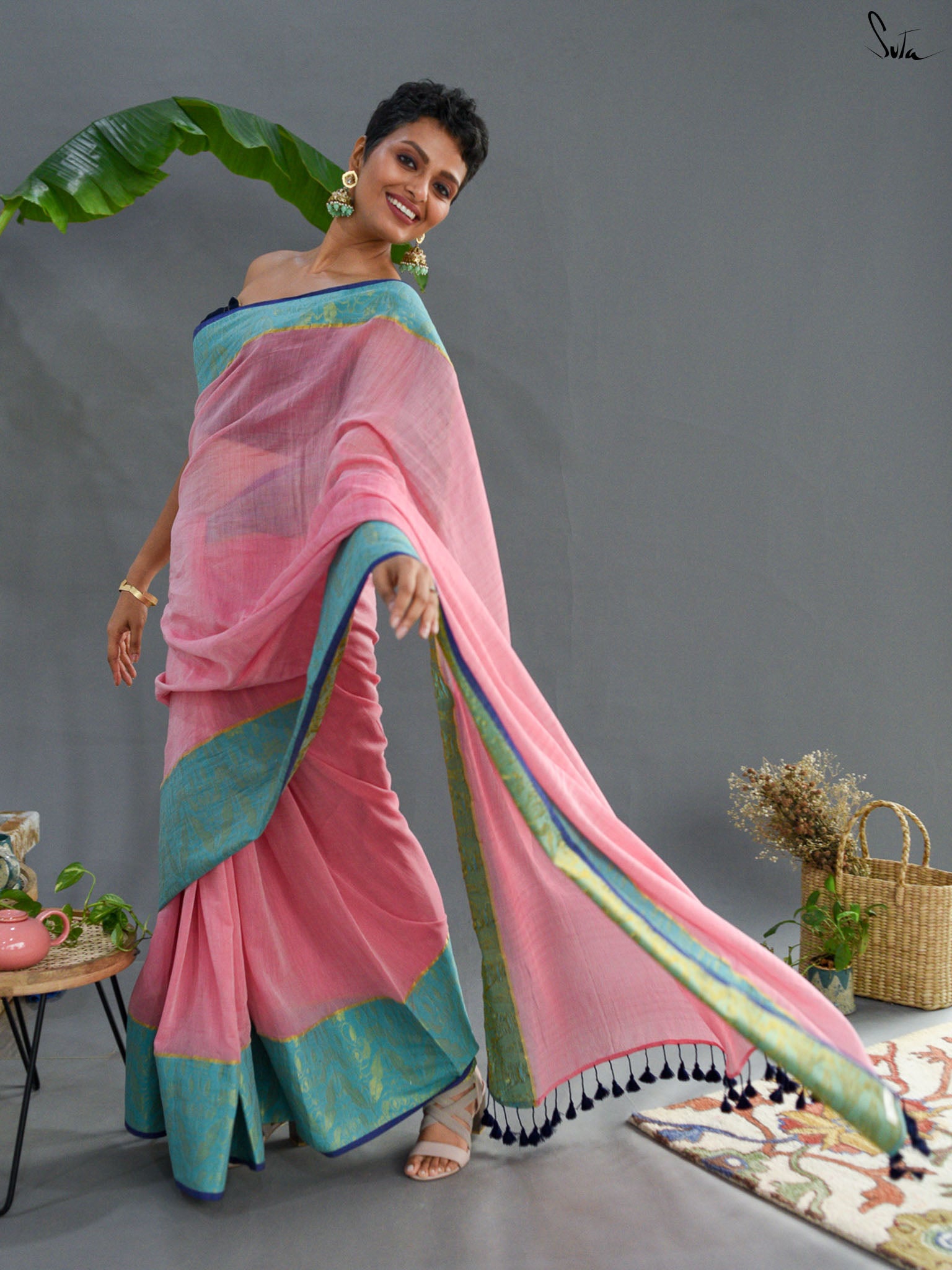 Misty Zari Saree