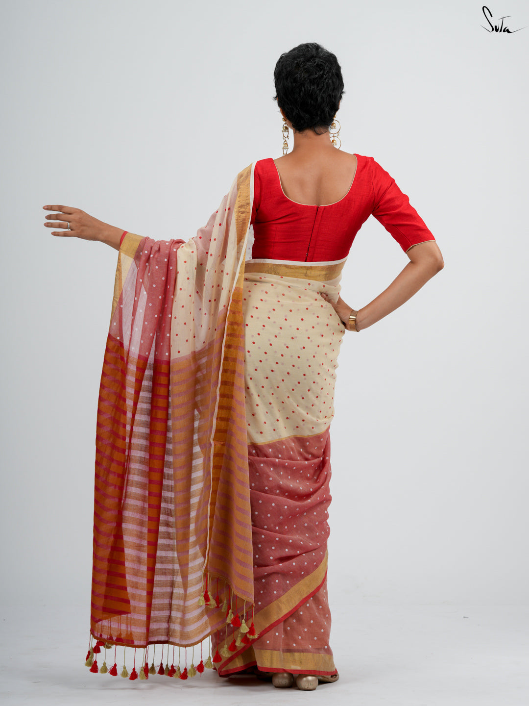 Pujo Polkies Saree