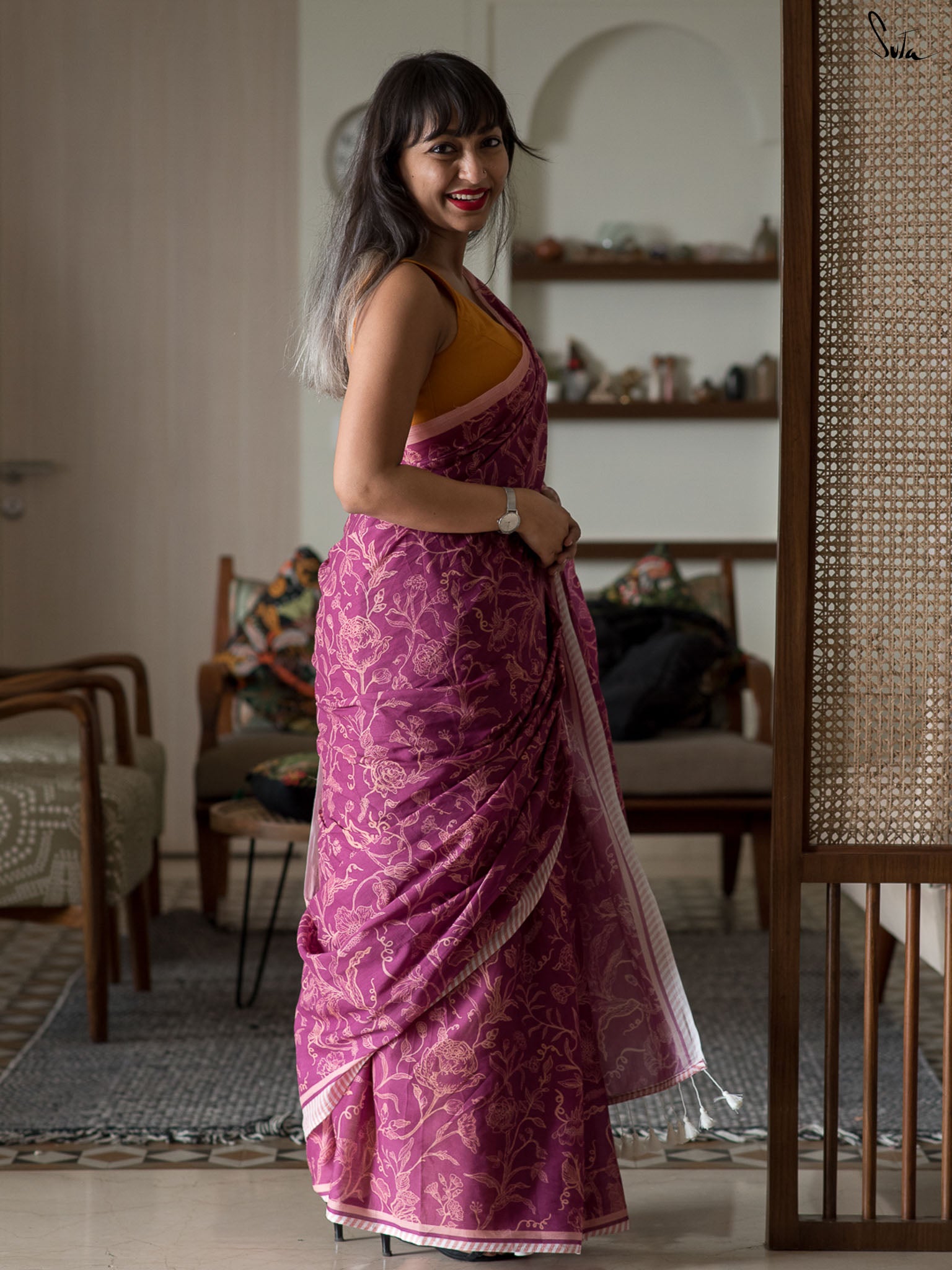 A Tale of Maroon Saree