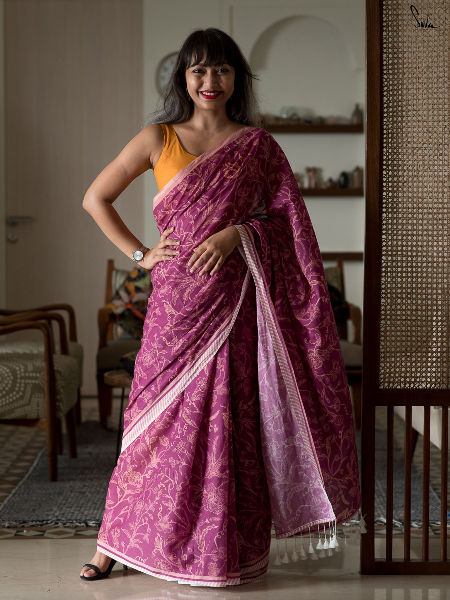 A Tale of Maroon Saree
