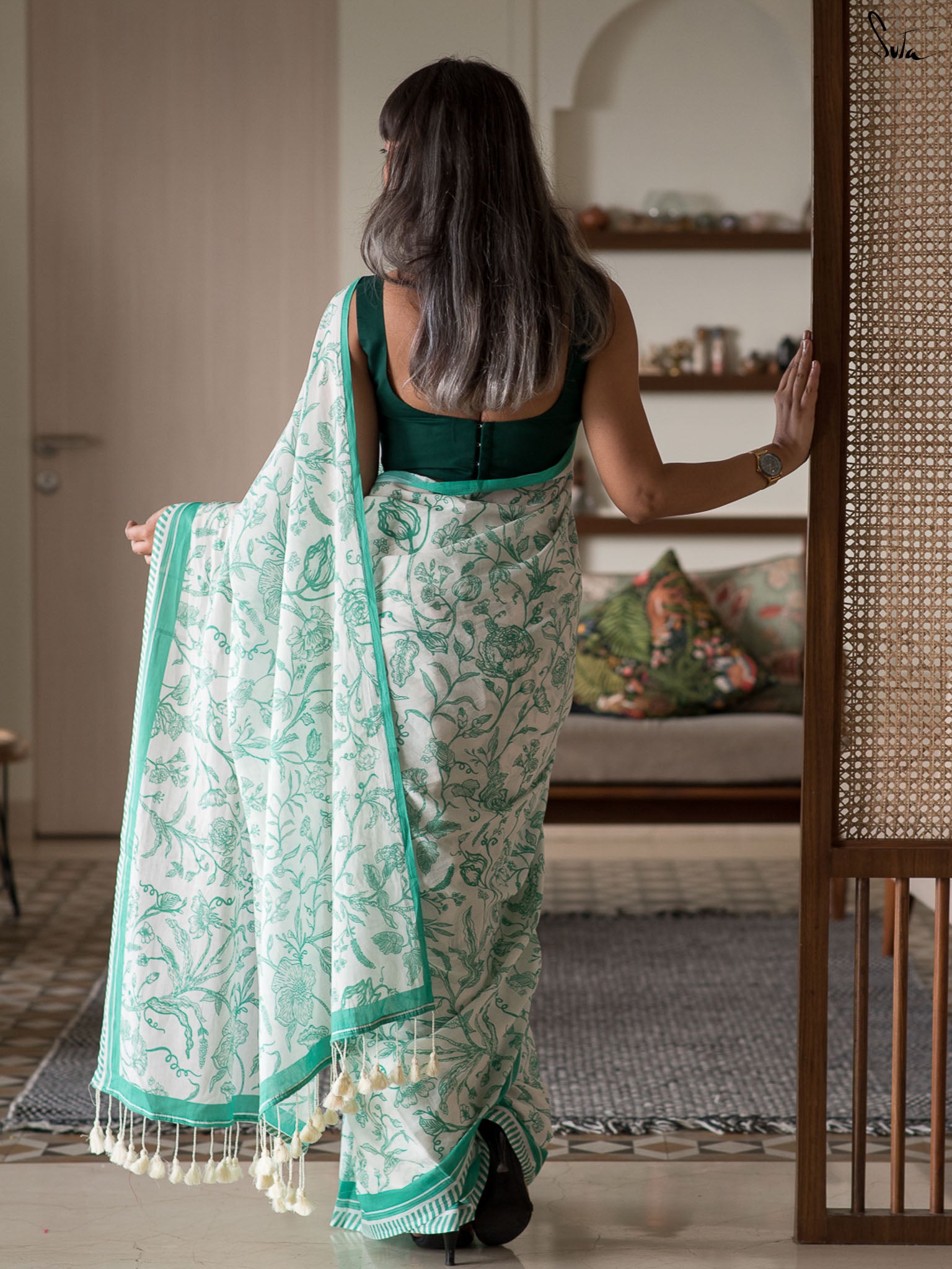 A Tale Of Green Saree