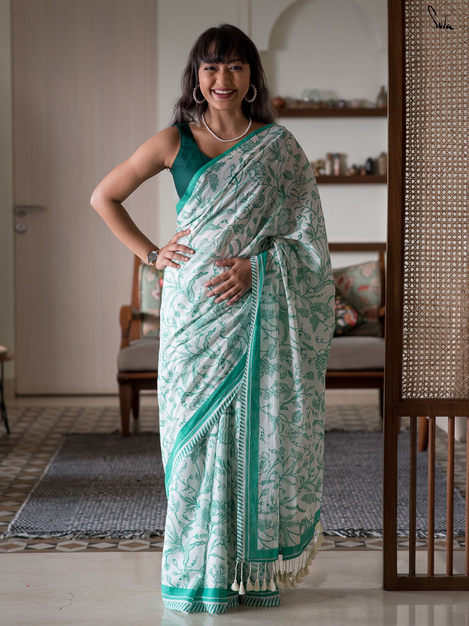 A Tale Of Green Saree