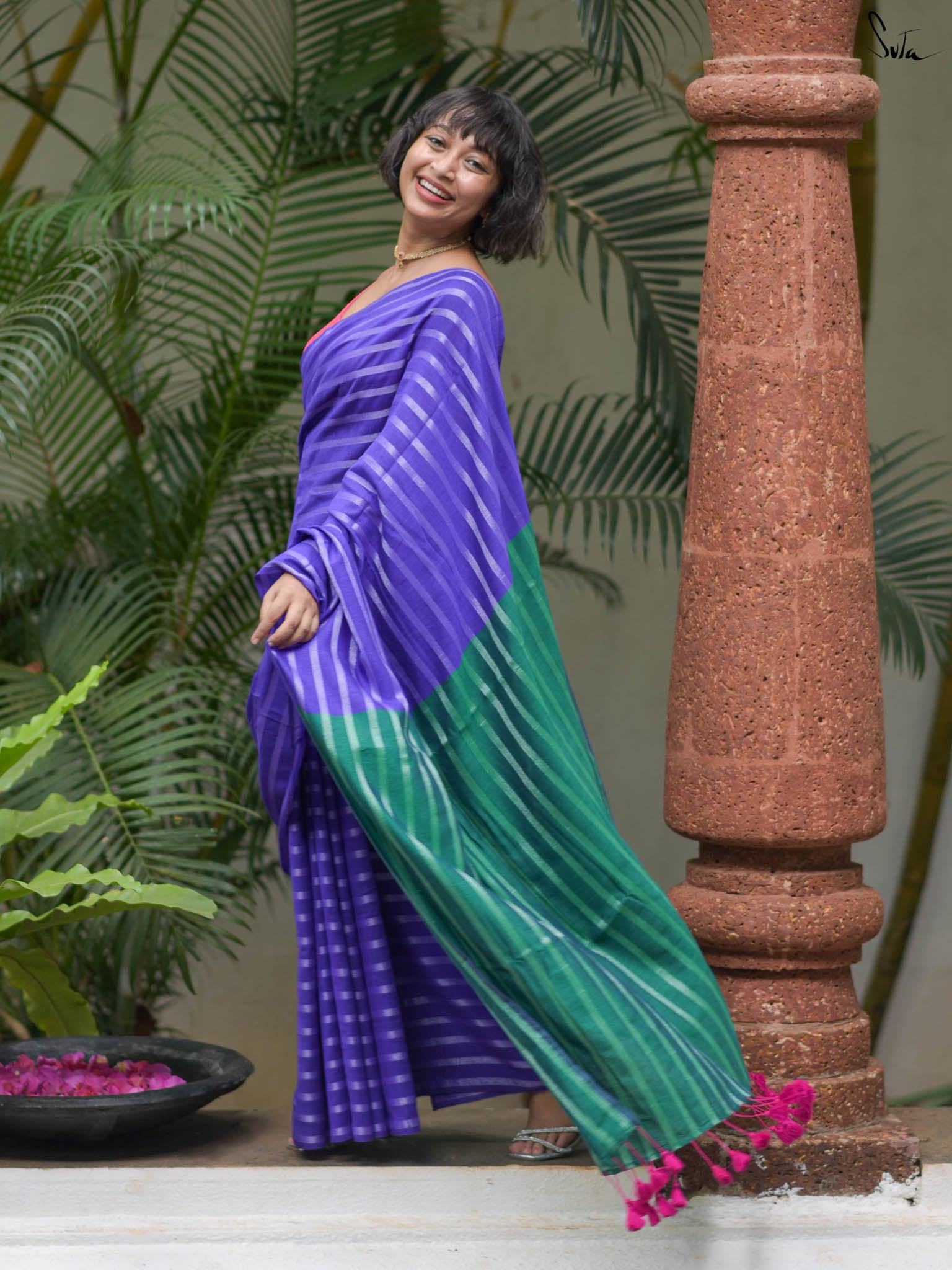 Suta Striped Saree