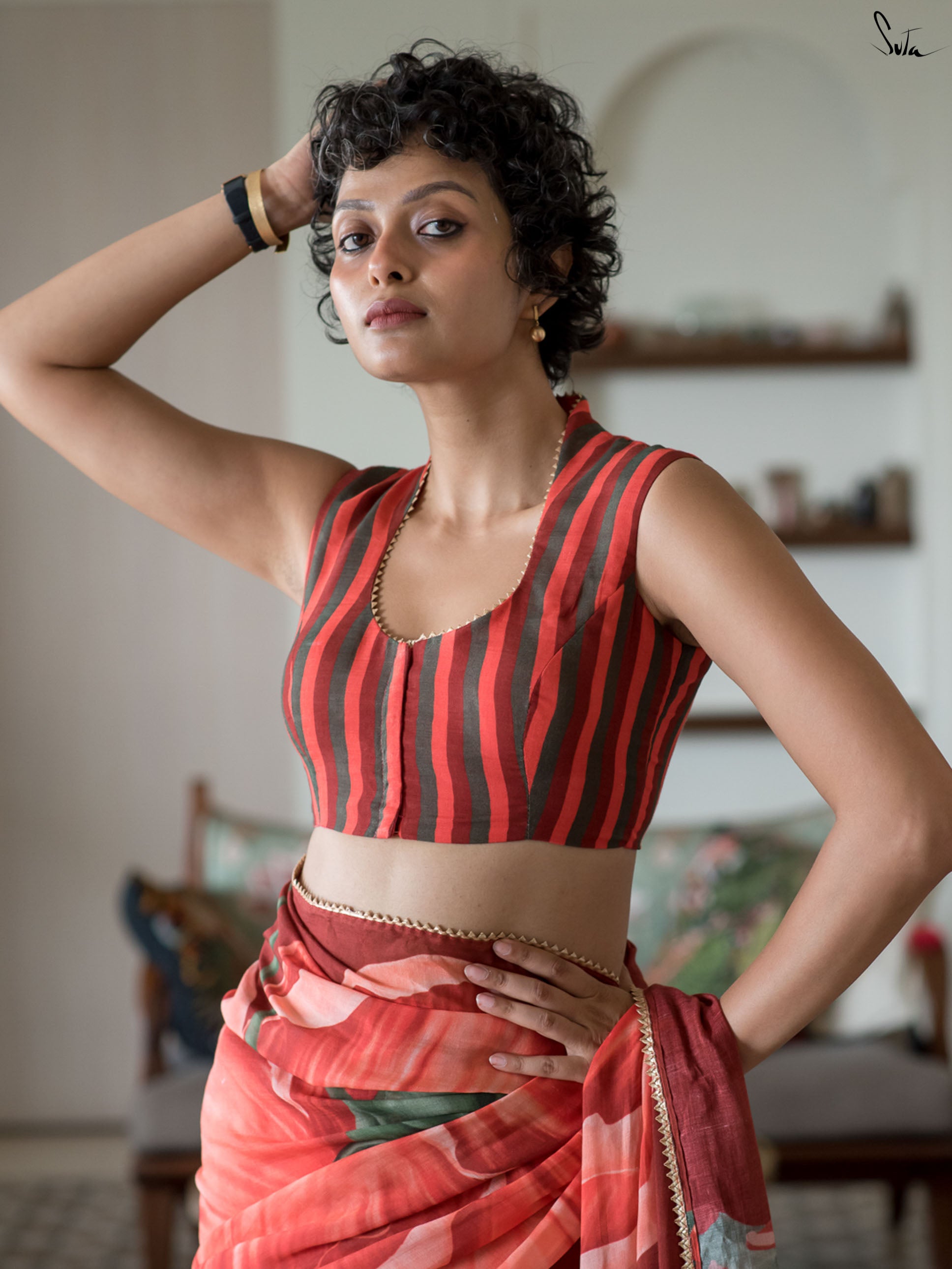 Stripped Red Crossing