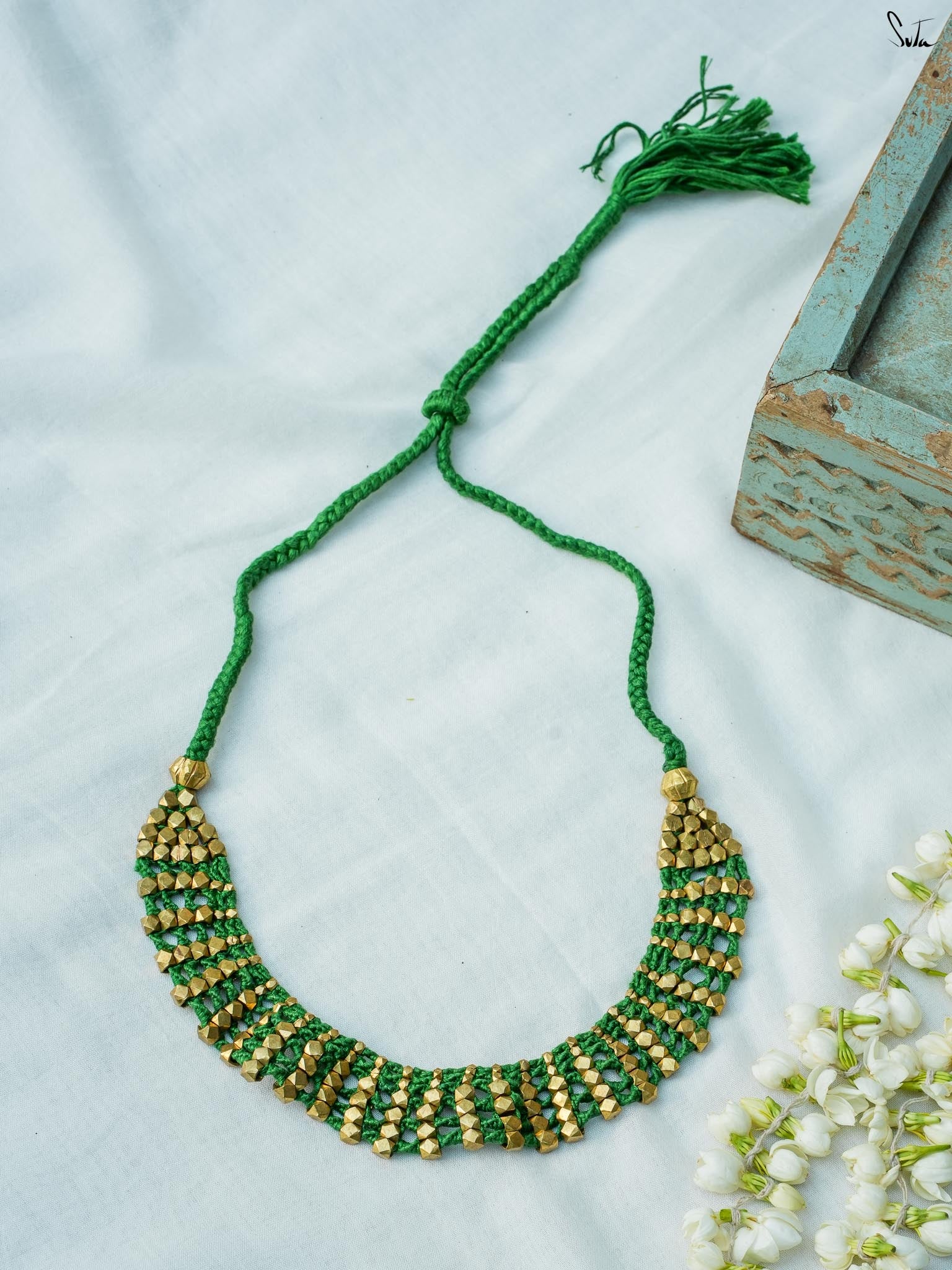 Sunita (Handcrafted Dhokra Brass Neckpiece)