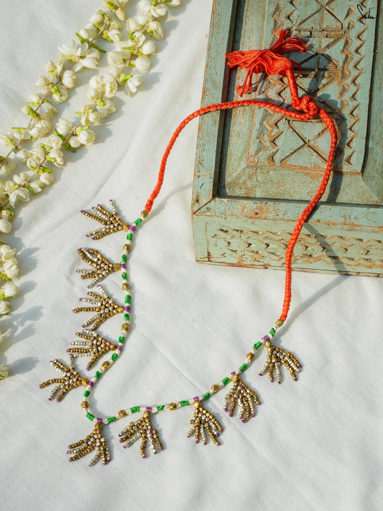 Surekha (Handcrafted Dhokra Brass Neckpiece)