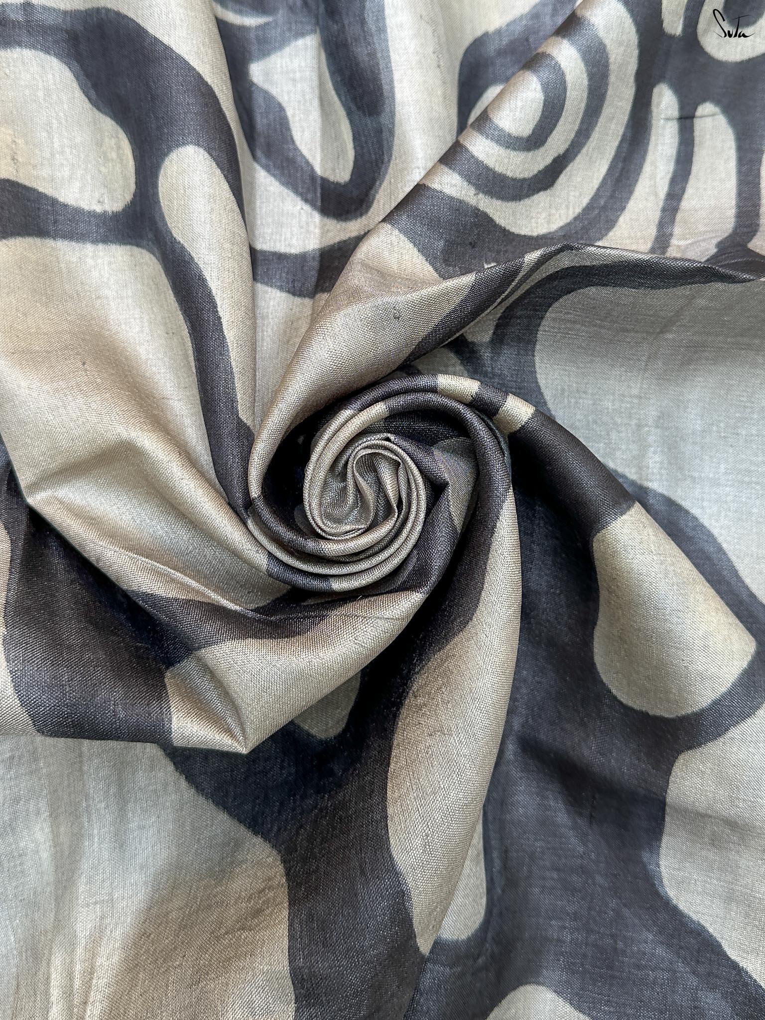 Sutrangi Weave (Pure Tussar Hand Painted Saree)
