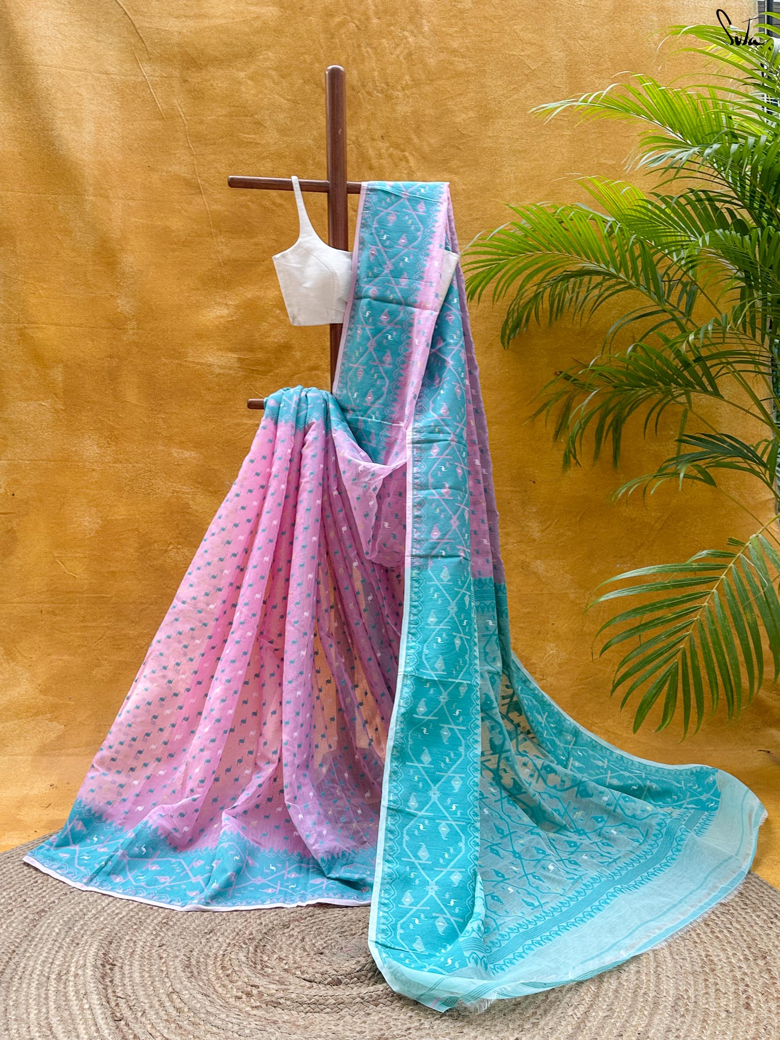 Teal Phoolwari