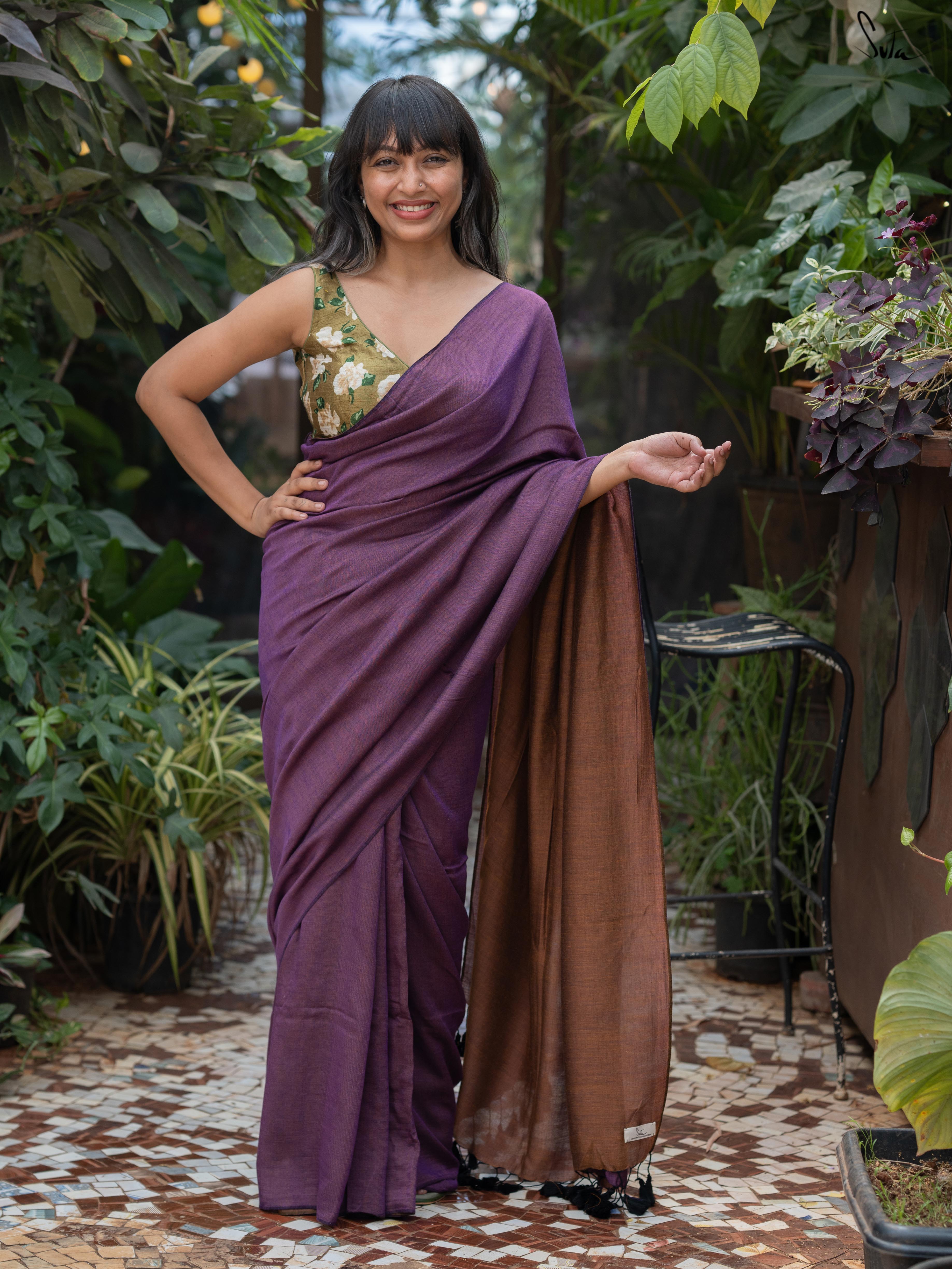 Celestial Yin Yang (Reversible Saree)