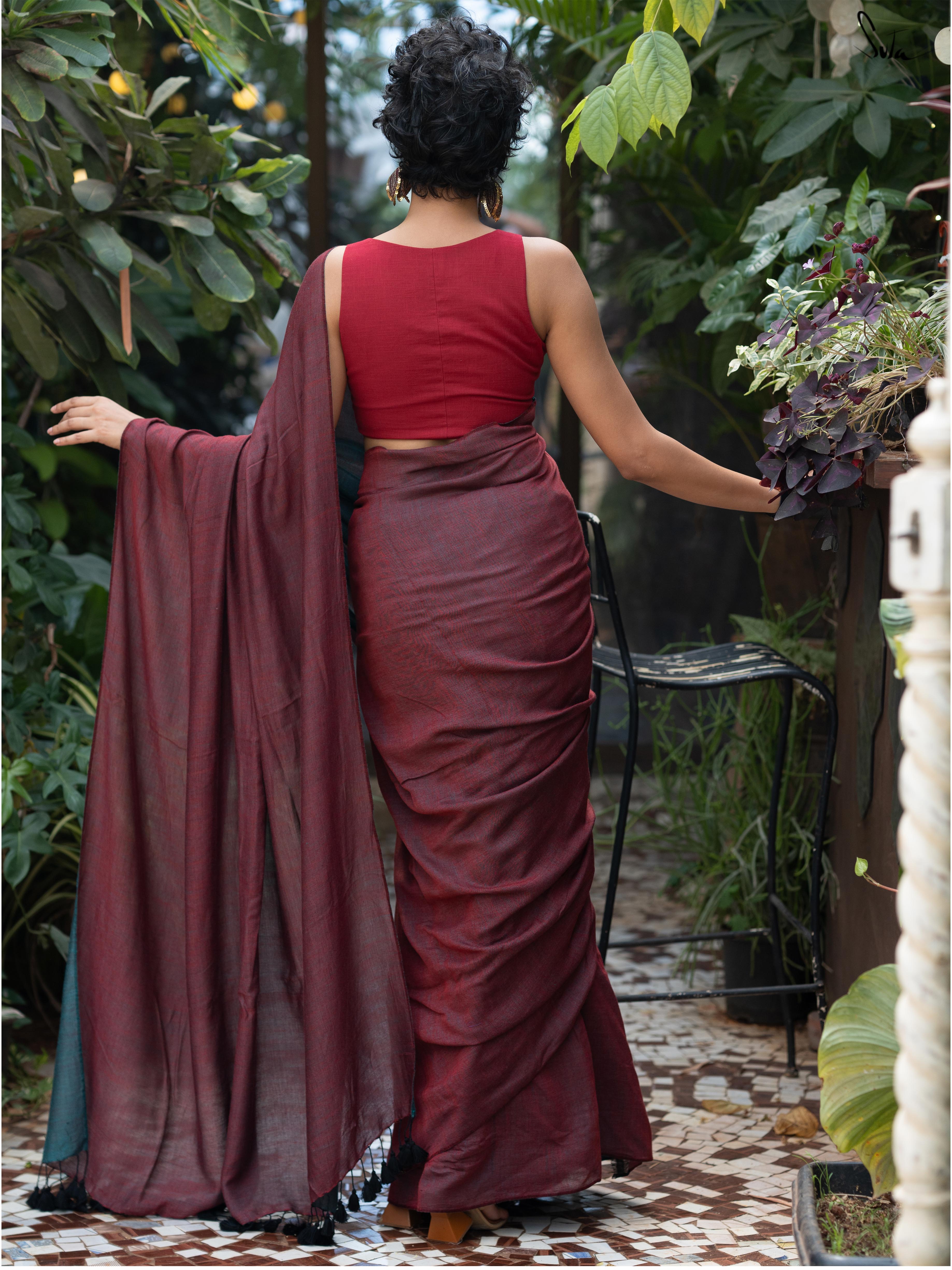 Yin Yang Symphony (Reversible Saree)