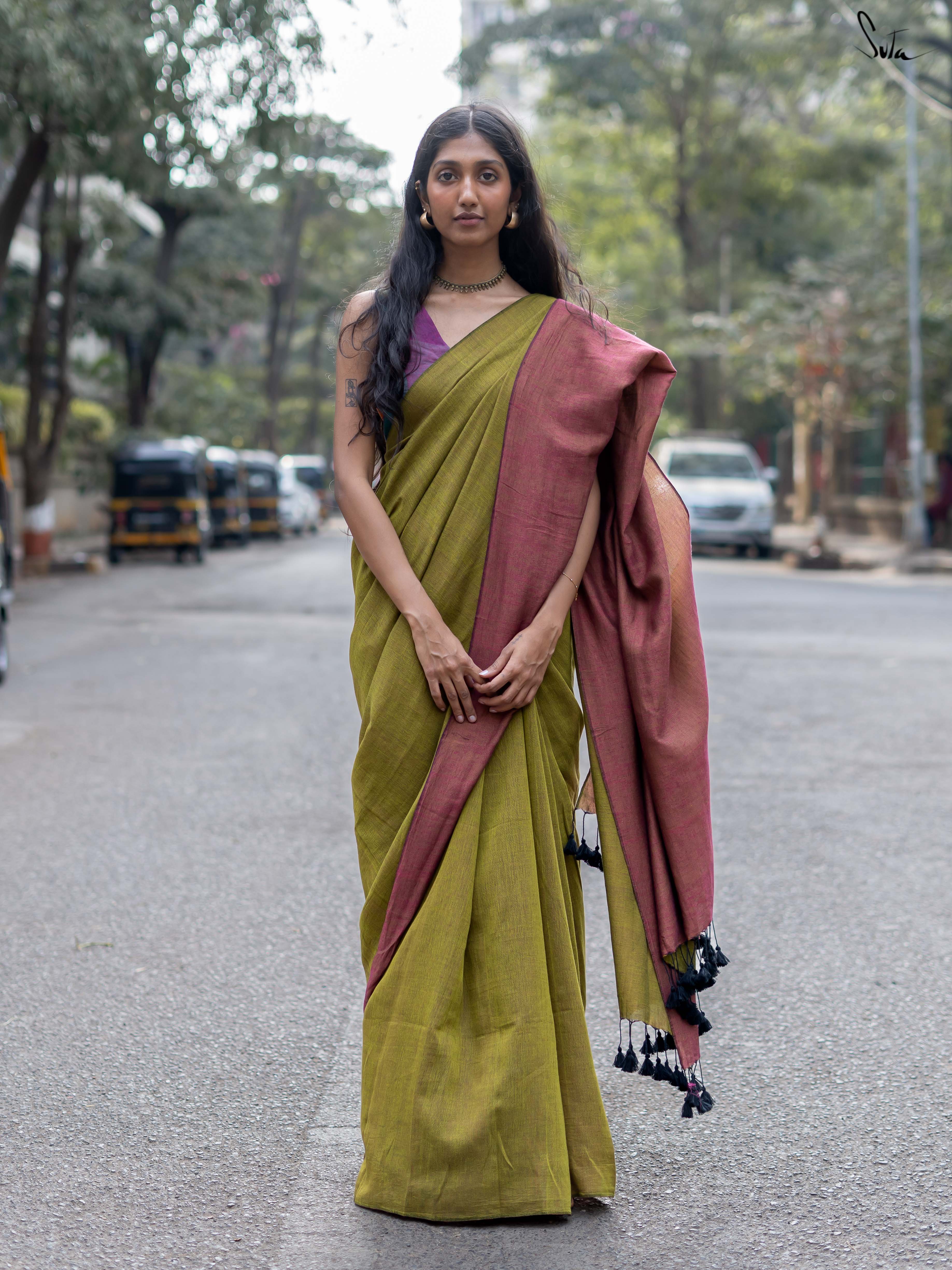 Yin Yang Utopia (Reversible Saree)