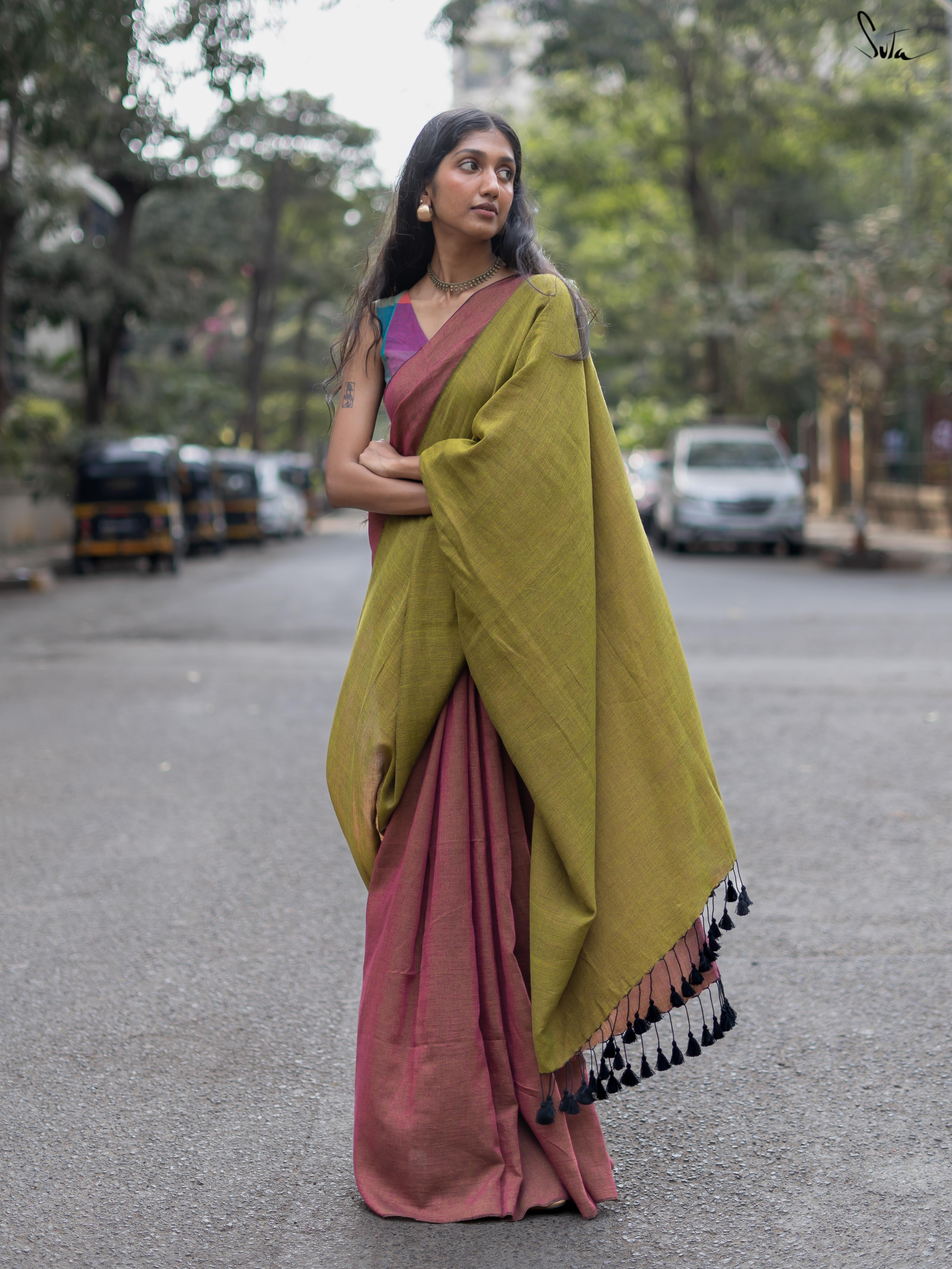 Yin Yang Utopia (Reversible Saree)