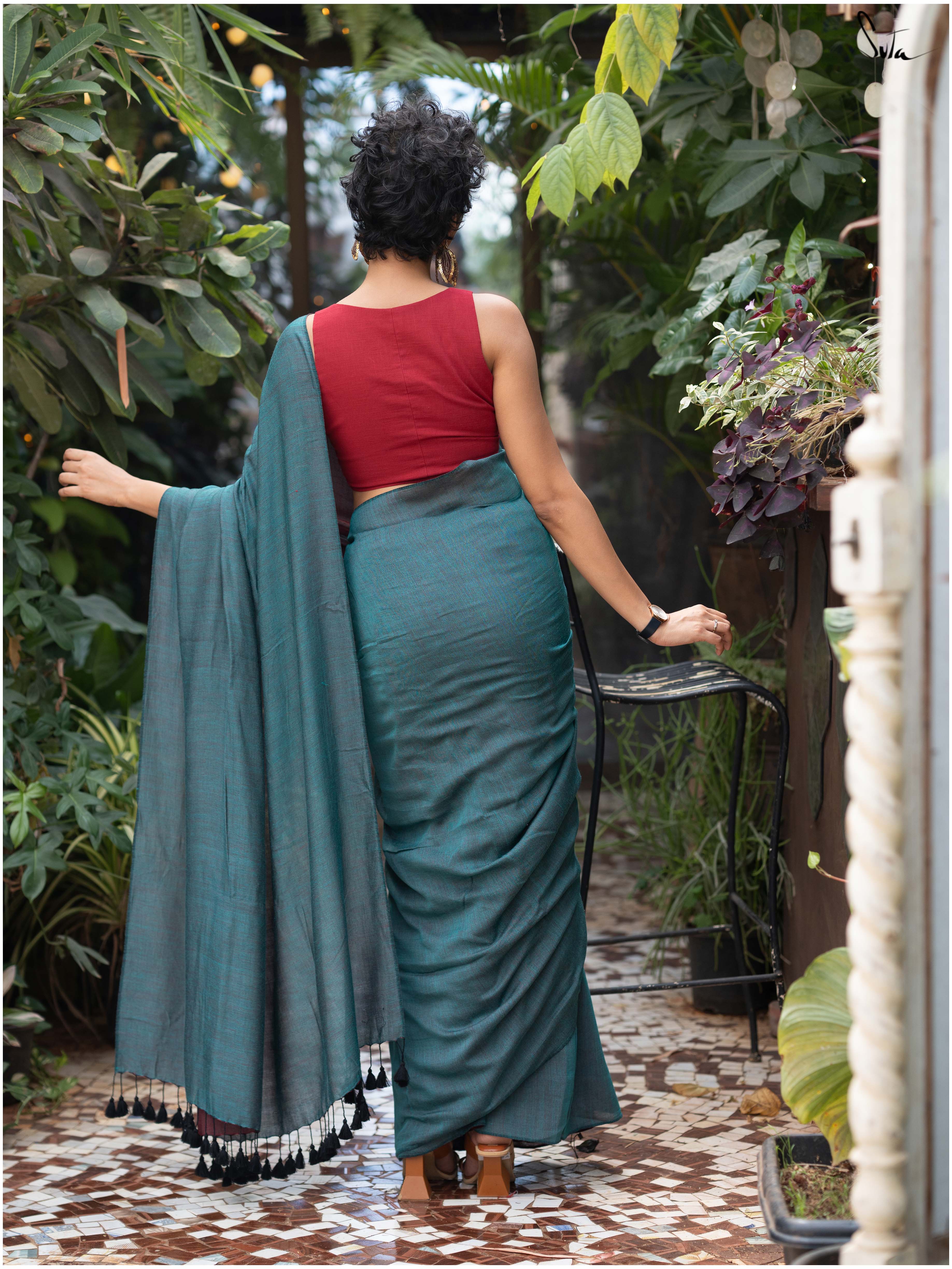 Yin Yang Symphony (Reversible Saree)