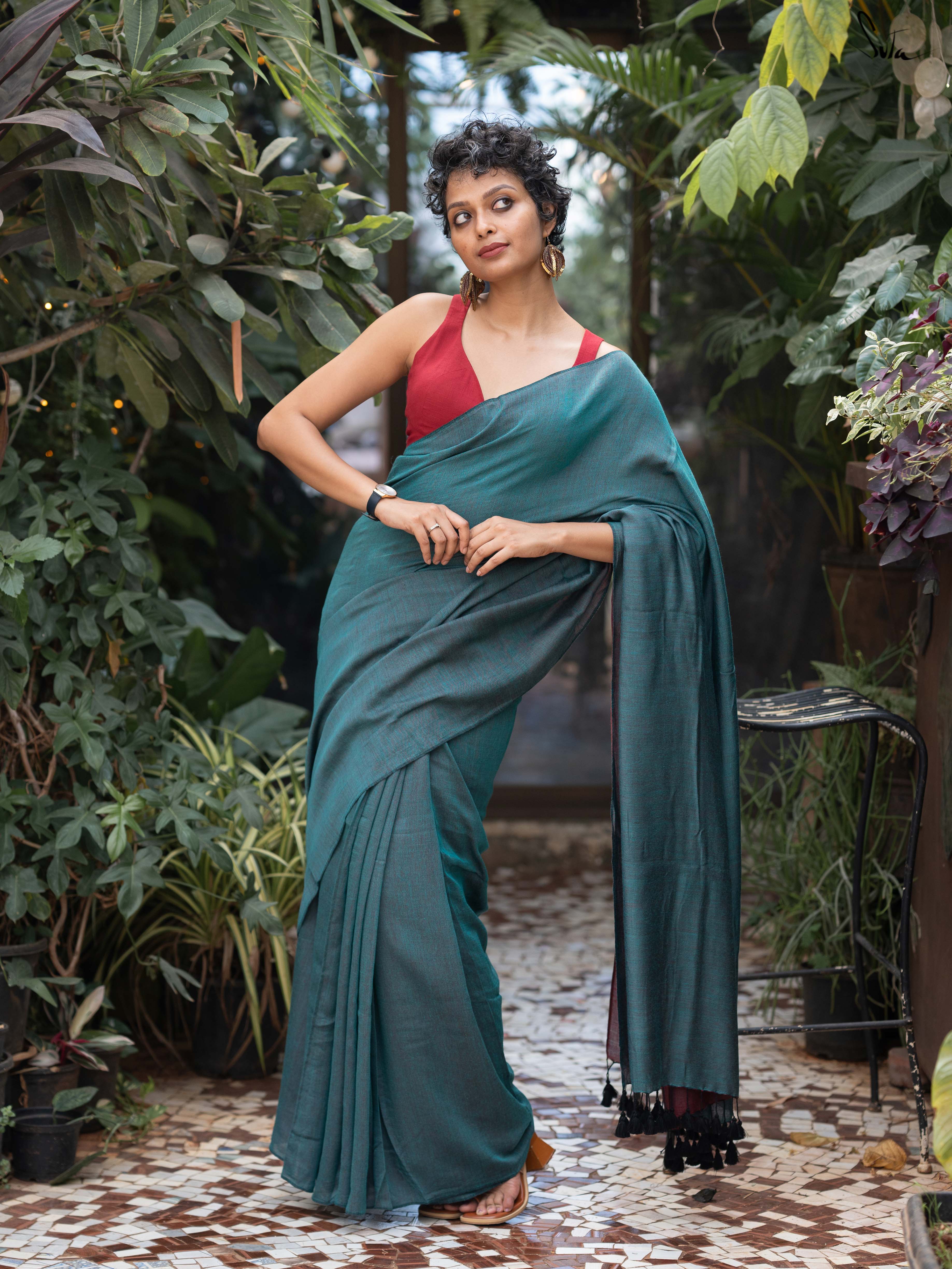 Yin Yang Symphony (Reversible Saree)