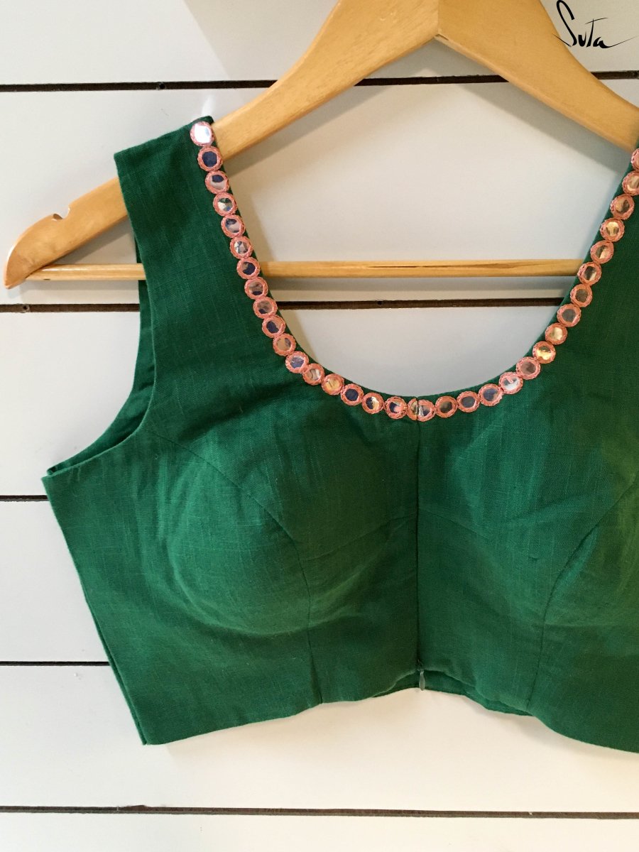 Green glass door ( Blouse ) - suta.in