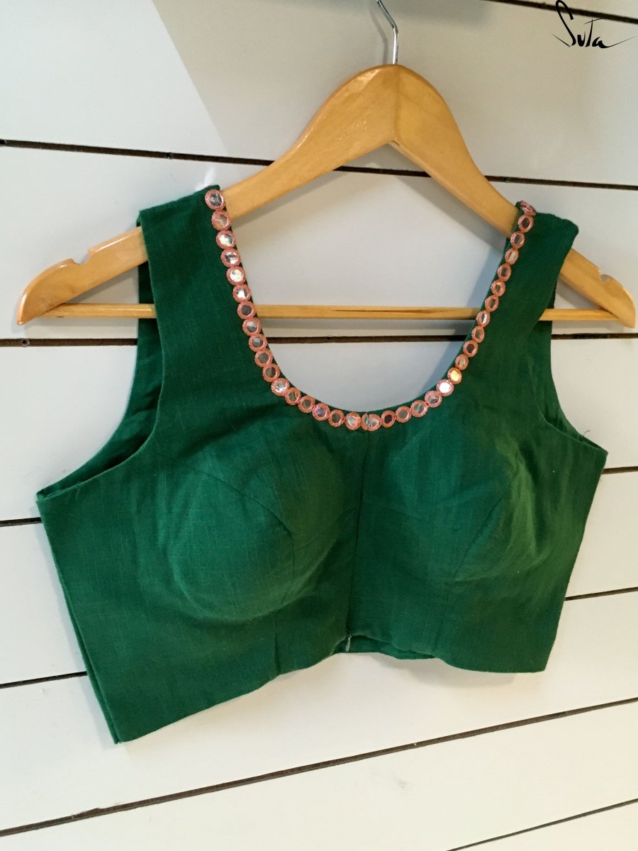 Green glass door ( Blouse ) - suta.in