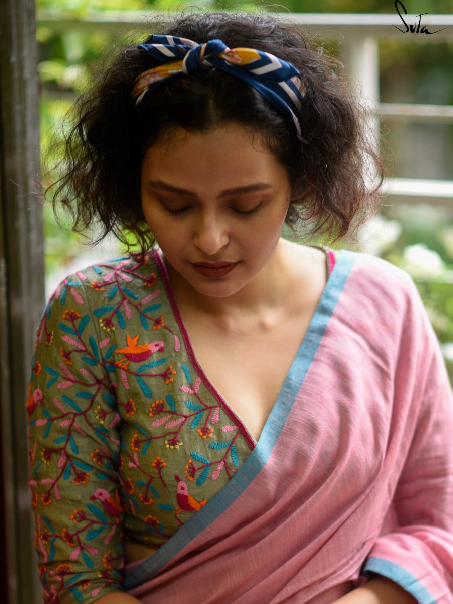 Gulabi Sparrow (Blouse) - suta.in