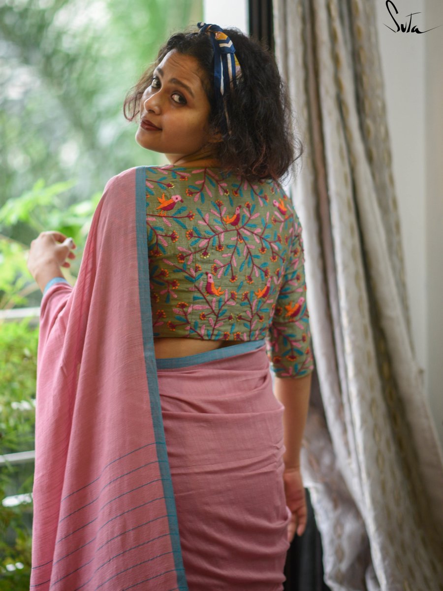 Gulabi Sparrow (Blouse) - suta.in