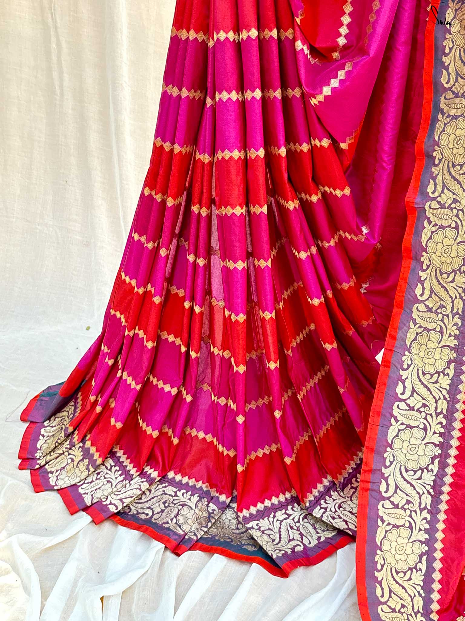 Shivala Pink Banarasi Saree