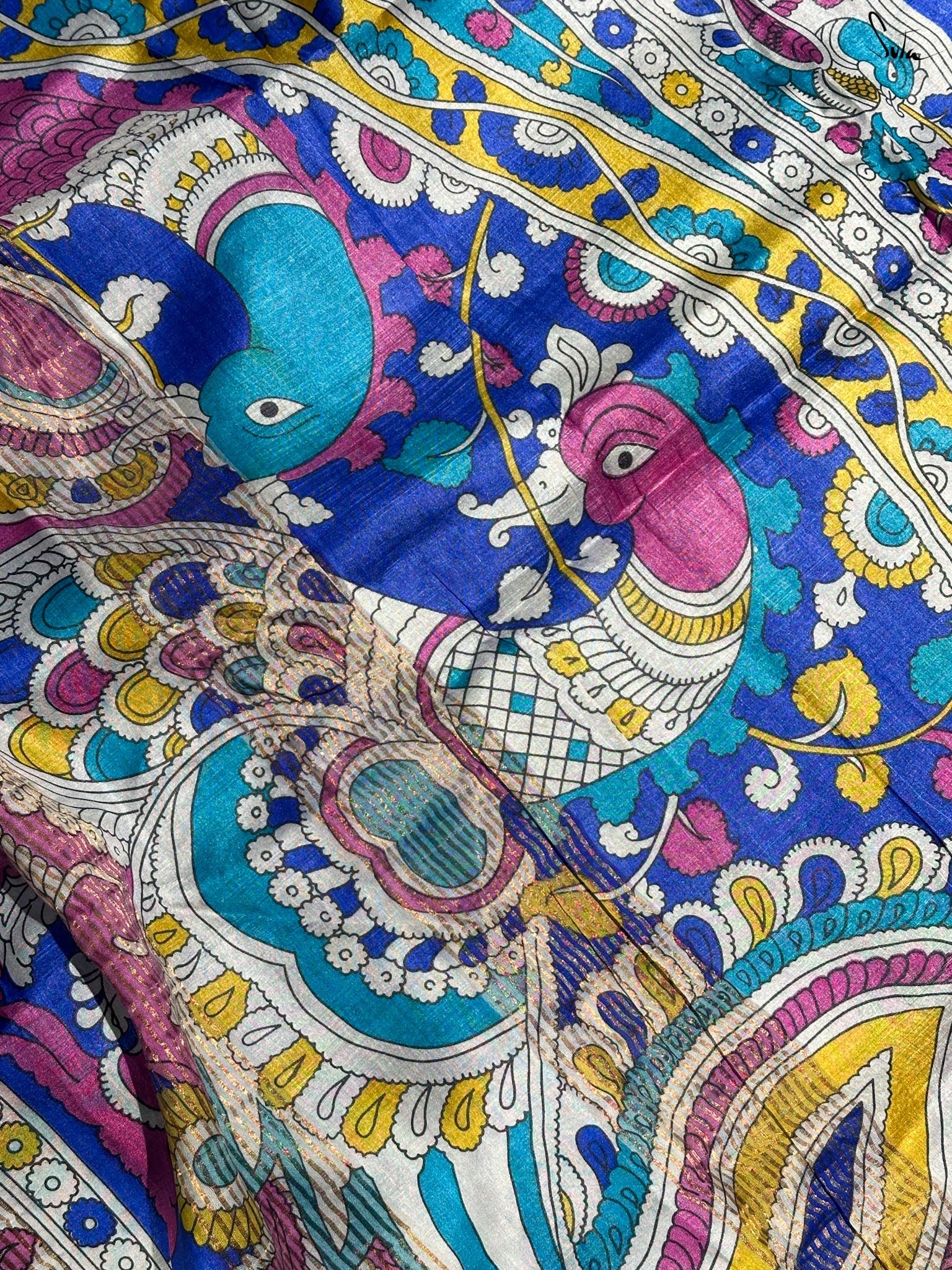 Mehrunisa Ka Baagh (Hand Painted Pure Silk Saree)