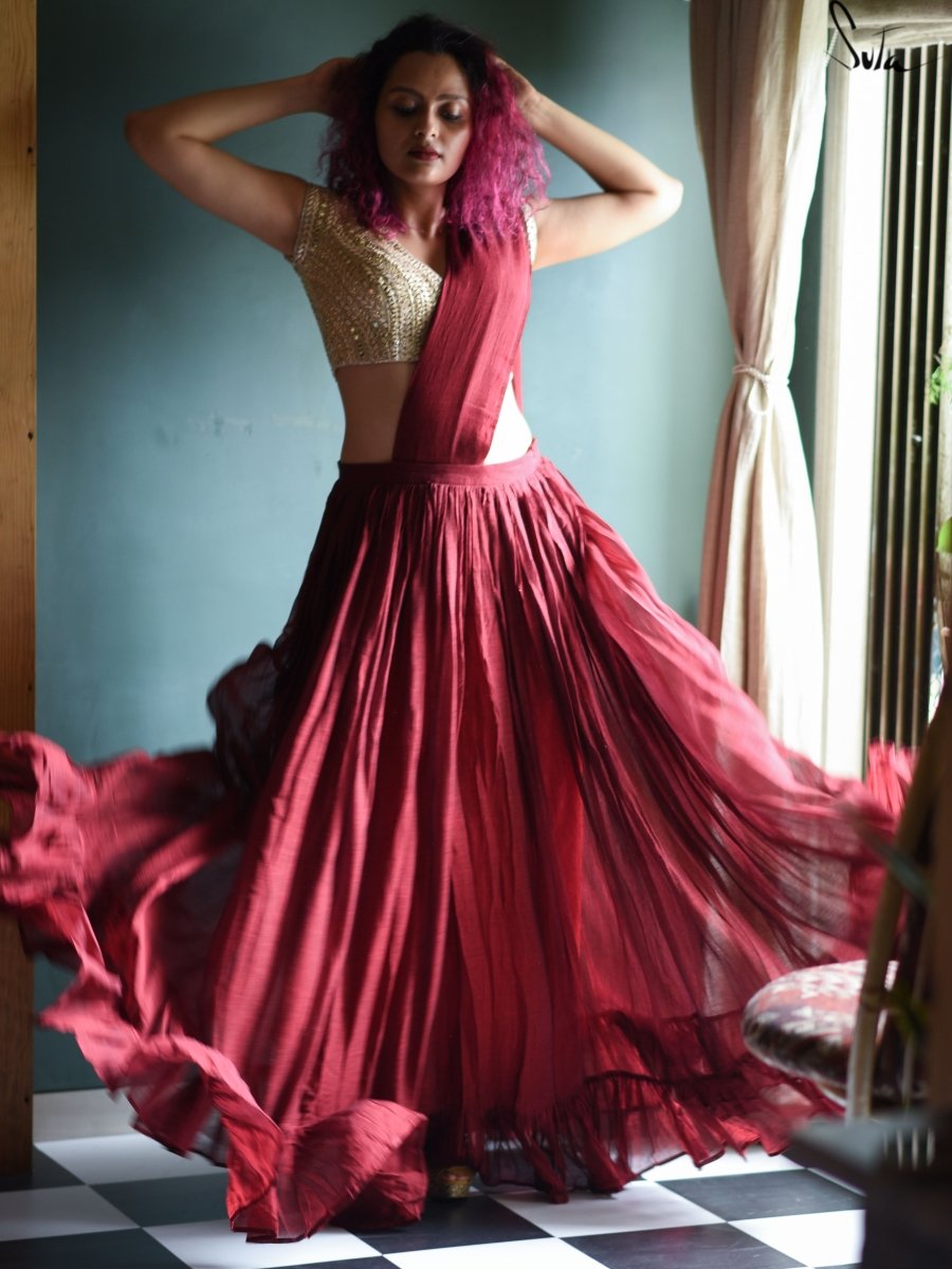 Ishq Golambar (Pre Stitched Saree) - suta.in