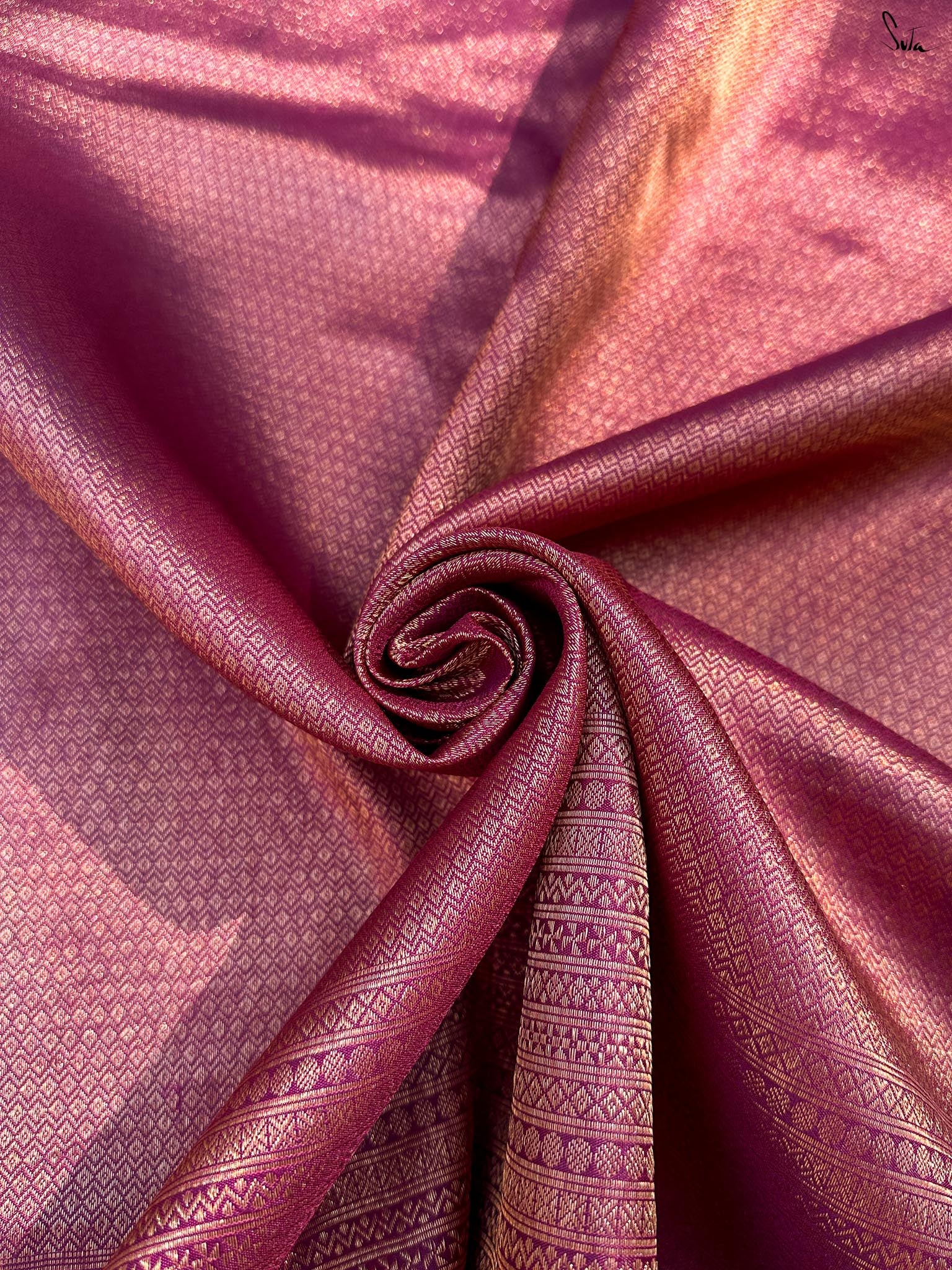 Kaadambari Purple Kanjivaram Saree