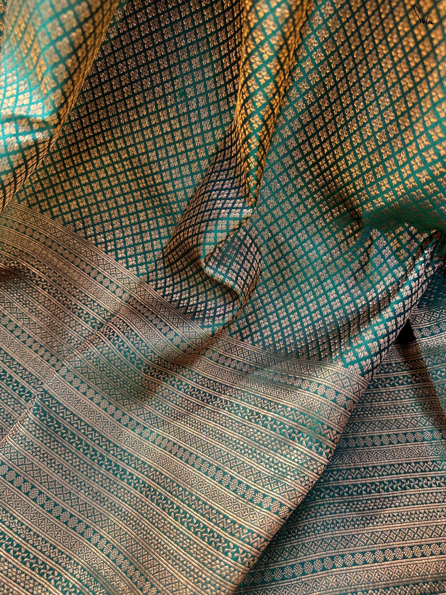 Vaanika Green Kanjivaram Saree