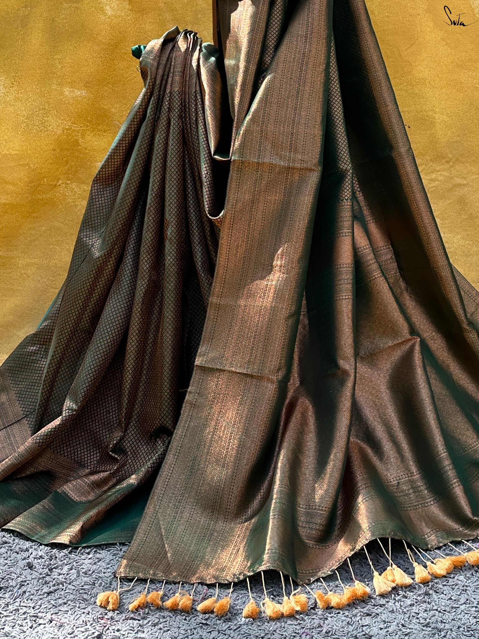 Vaanika Green Kanjivaram Saree