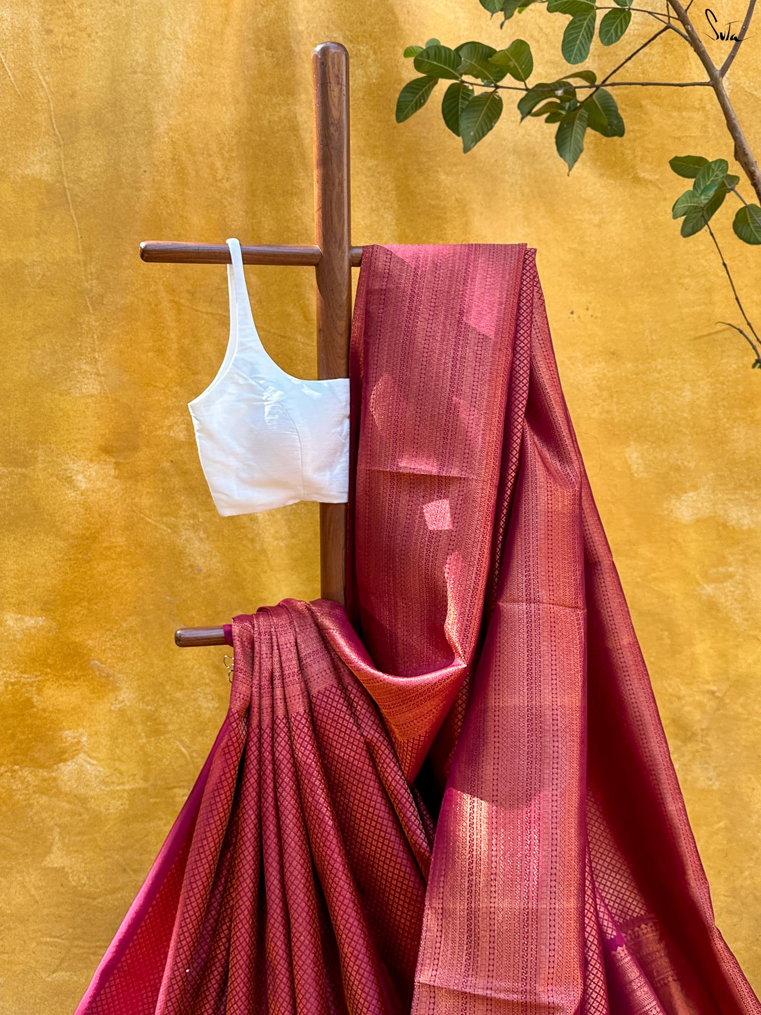 Kaadambari Purple Kanjivaram Saree