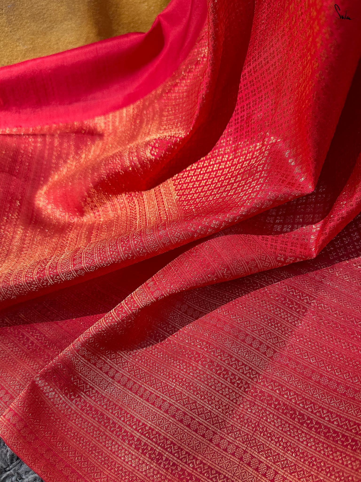 Devanshi Red Kanjivaram Saree