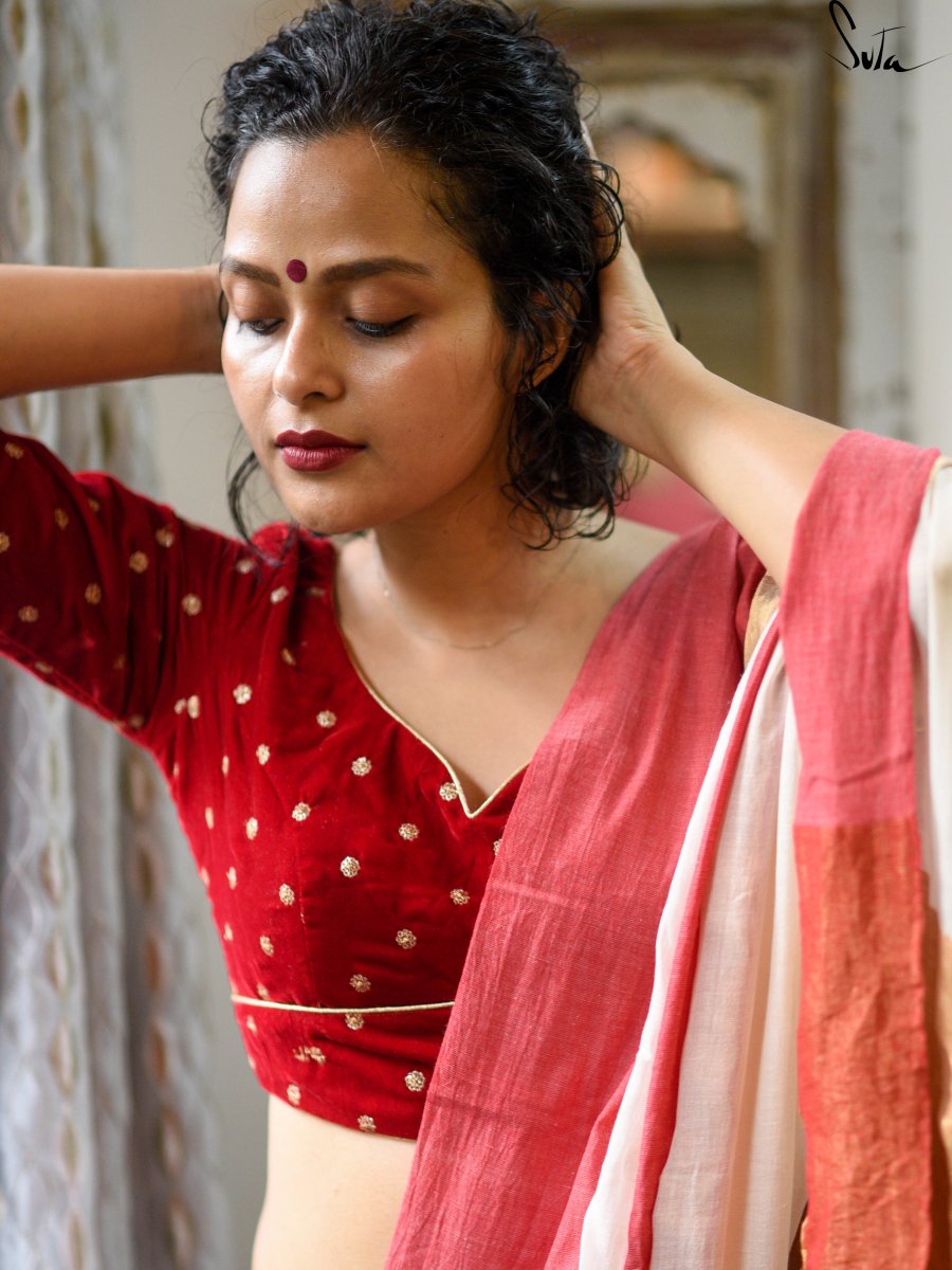 TukTuke Laal Goyna (Blouse) - suta.in