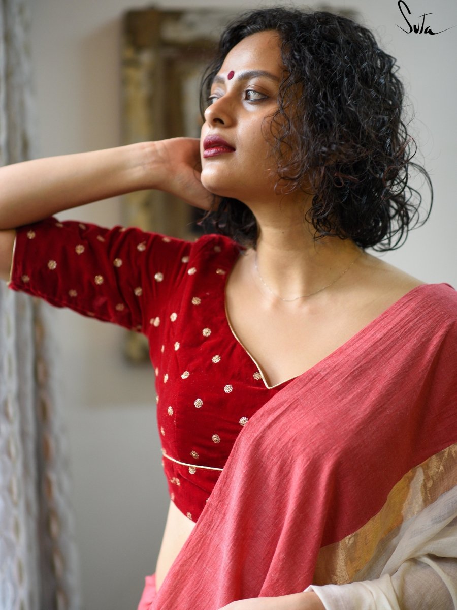 TukTuke Laal Goyna (Blouse) - suta.in