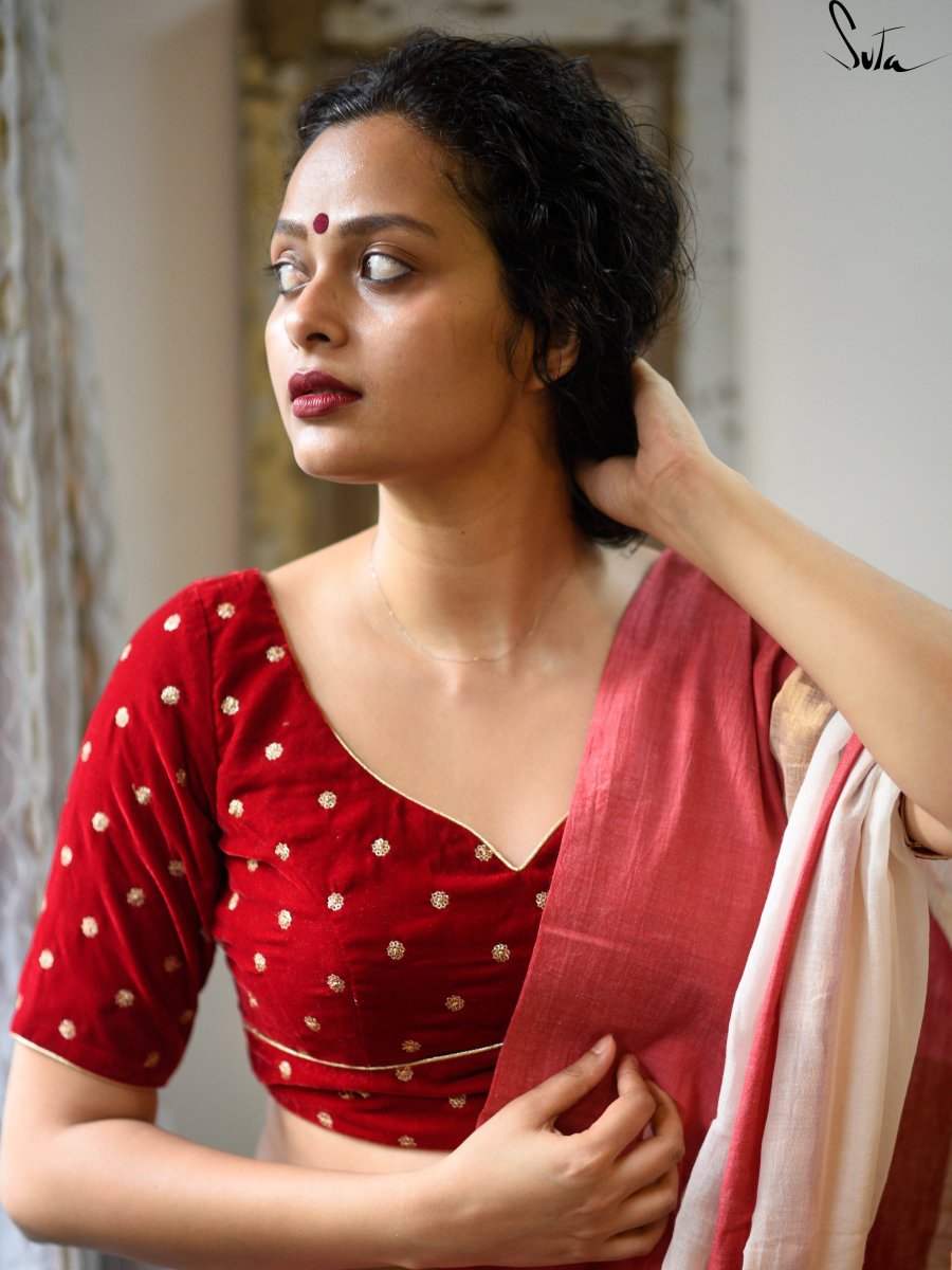 TukTuke Laal Goyna (Blouse) - suta.in