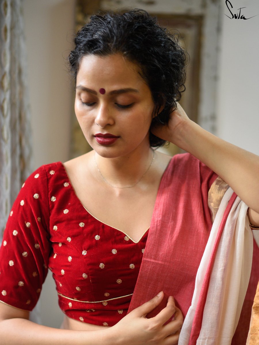 TukTuke Laal Goyna (Blouse) - suta.in