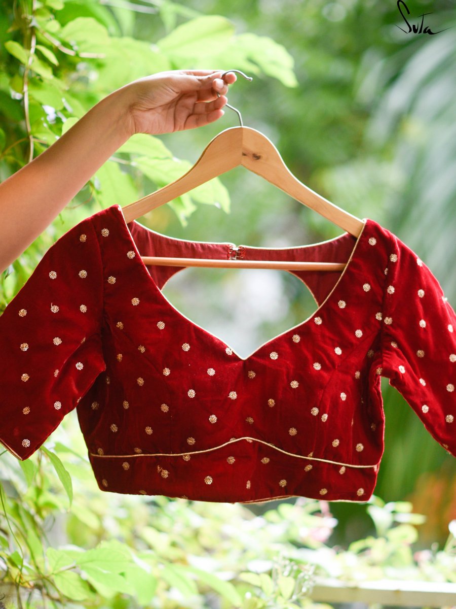 TukTuke Laal Goyna (Blouse) - suta.in
