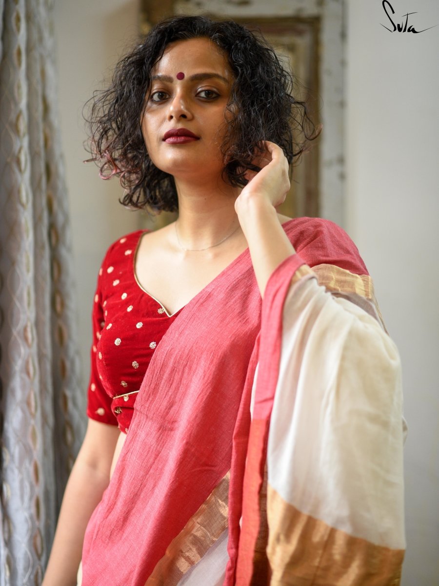 TukTuke Laal Goyna (Blouse) - suta.in