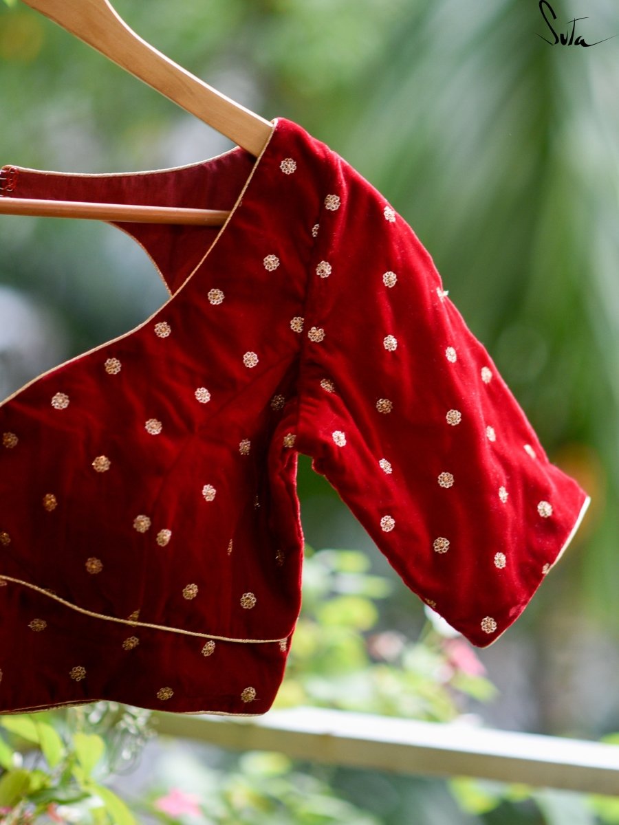 TukTuke Laal Goyna (Blouse) - suta.in