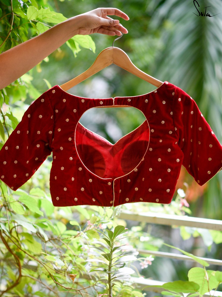 TukTuke Laal Goyna (Blouse) - suta.in