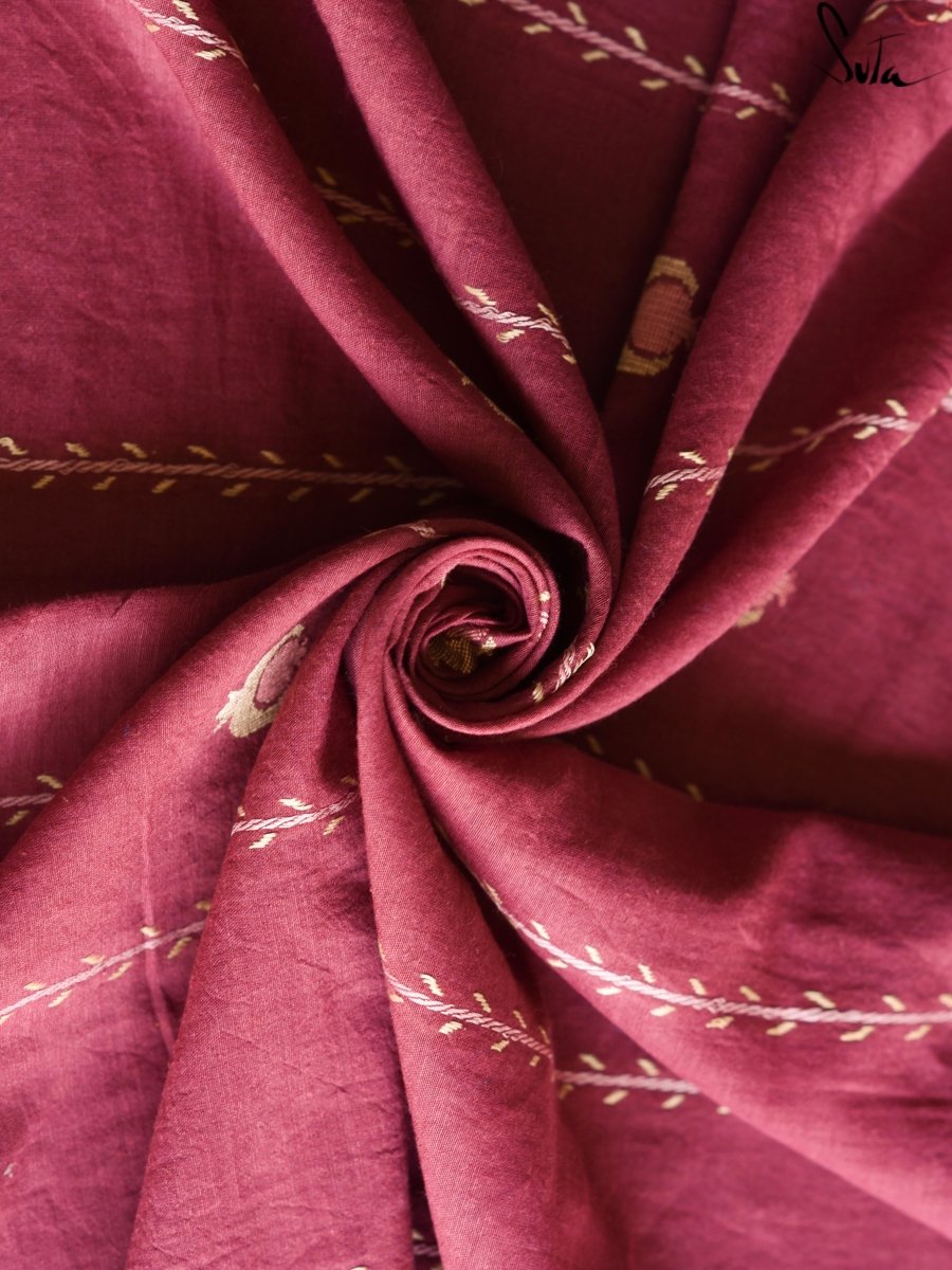 Laal Bhura Anaar (Fabric) - suta.in