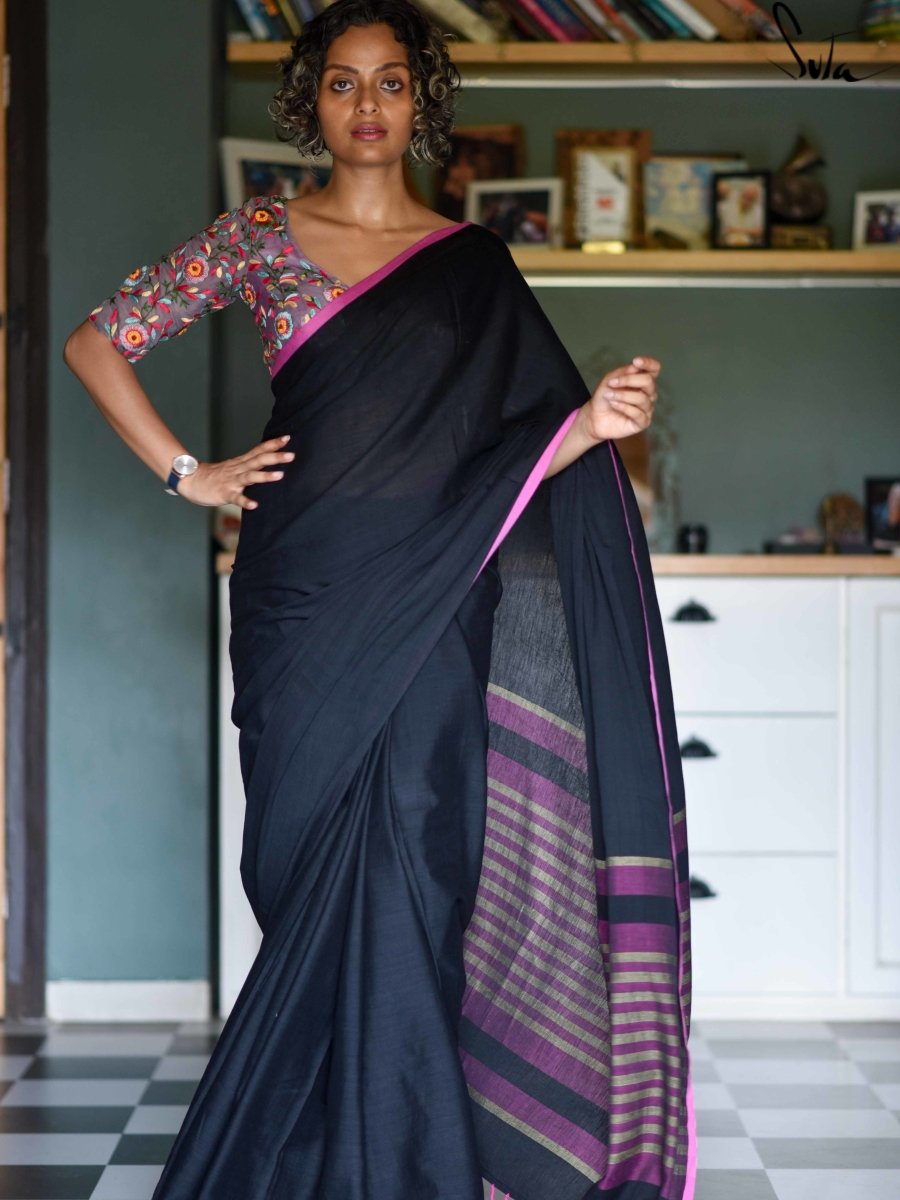 Moonless Nights (Saree) - suta