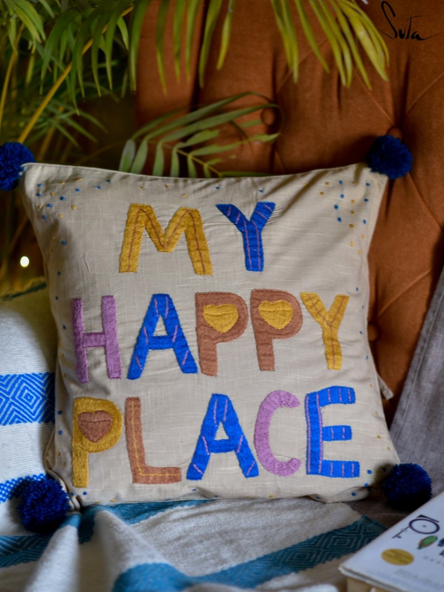My Happy Place (Cushion Cover) - suta