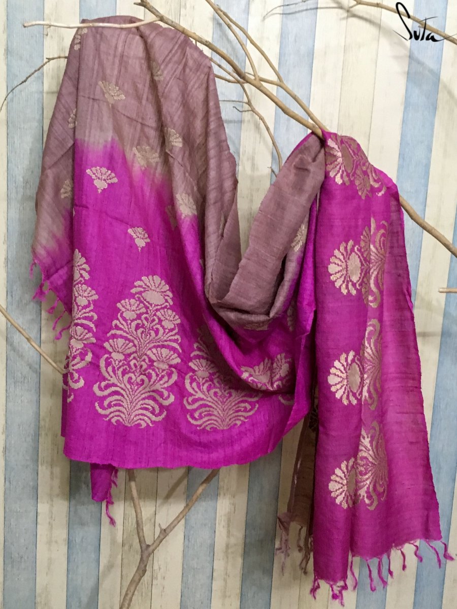 Pink spruce (Dupatta) - suta