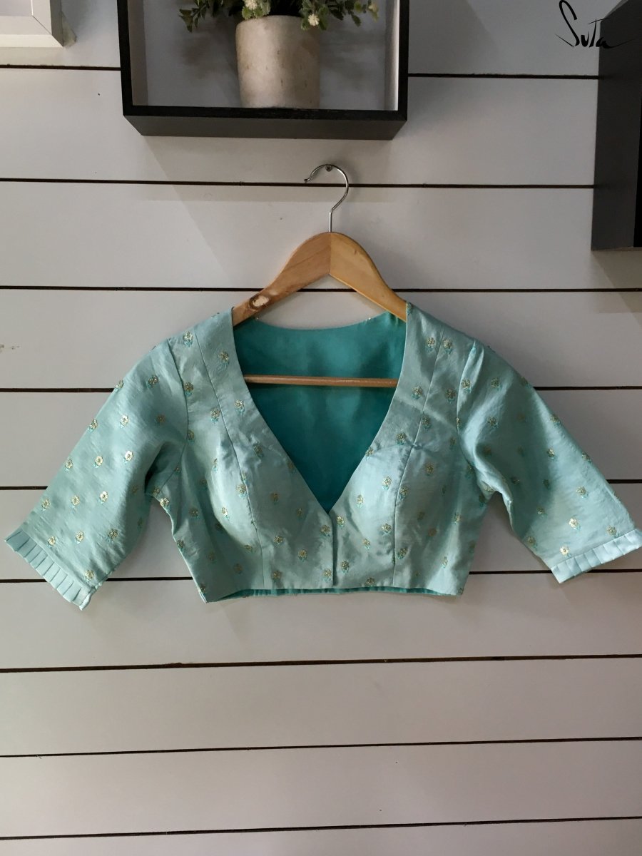Turquoise Stars (Blouse) - suta.in