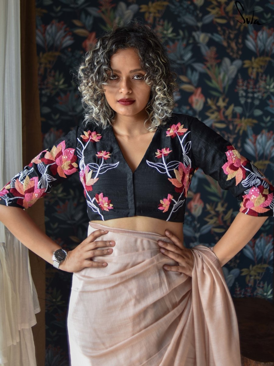 Underwater Lotus Medley (Blouse) - suta.in