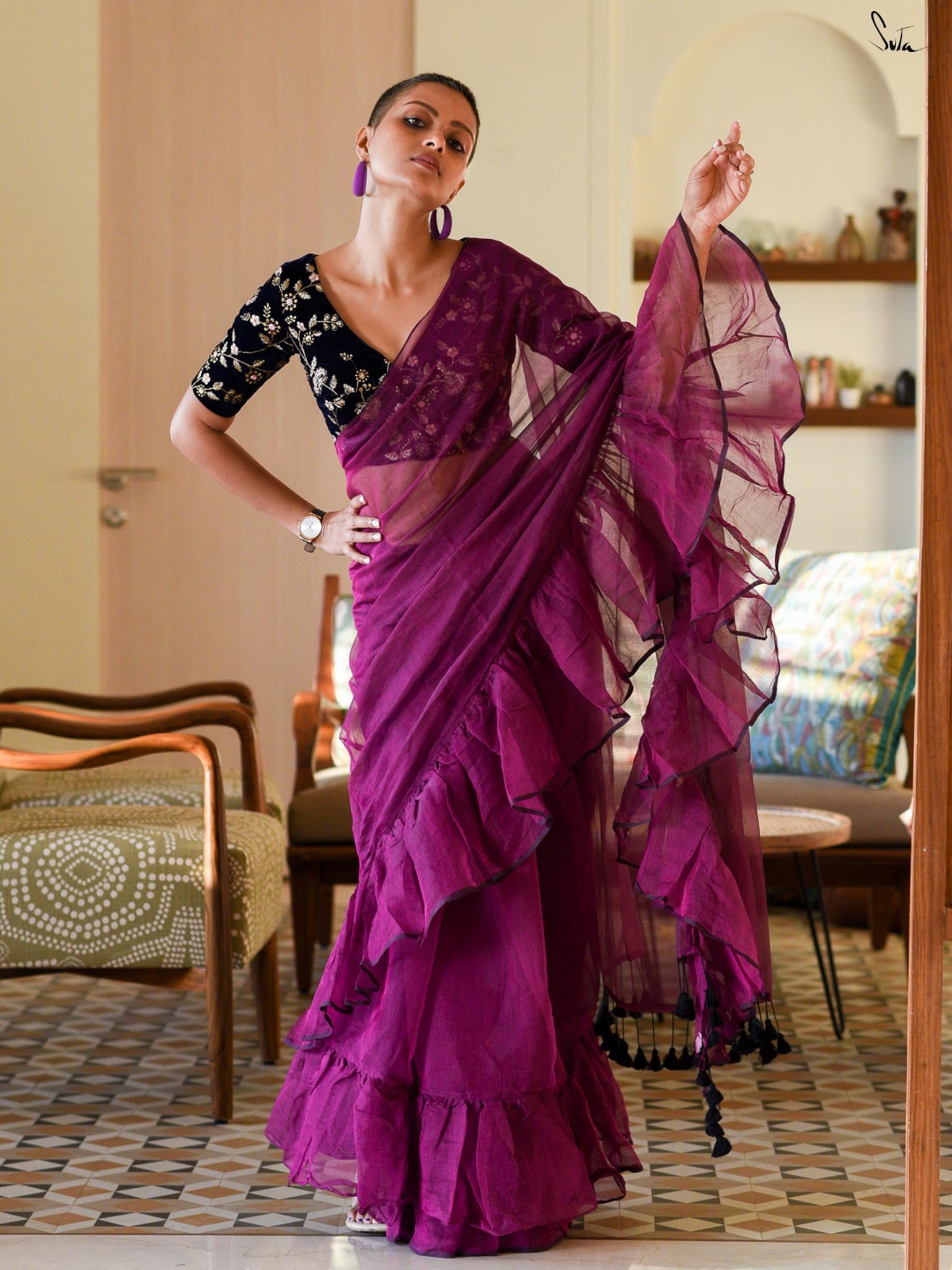 Play Around Ruffles Saree
