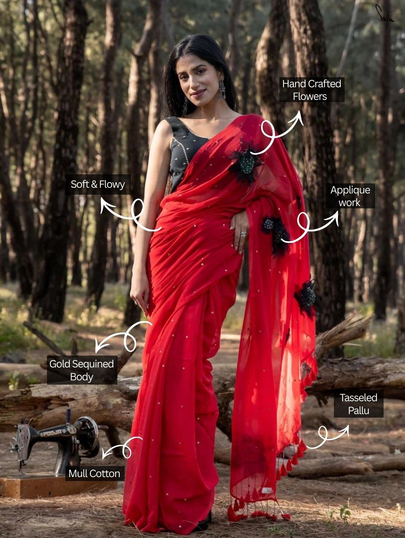 Dipped In Red Sunflower