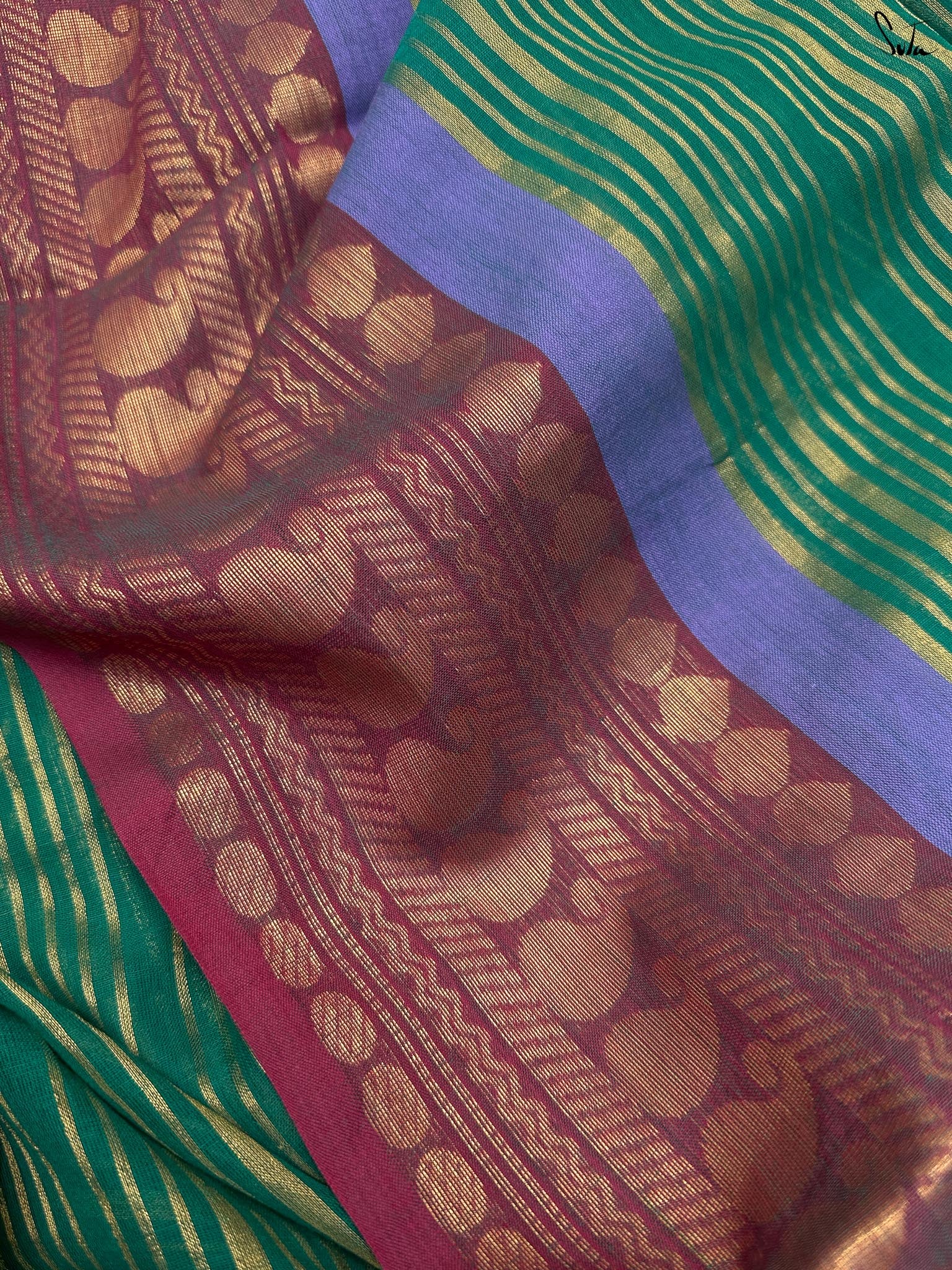 Teal Mirage Zari