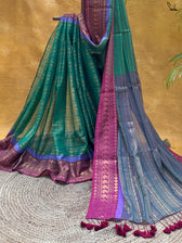 Teal Mirage Zari
