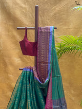 Teal Mirage Zari